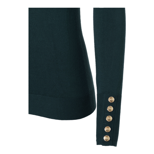 Holland Cooper Buttoned Knit Crew Neck
