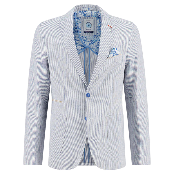 A Fish Named Fred Seersucker Stripe Blazer