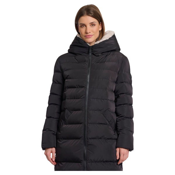 Rino & Pelle Keila Long Padded Hooded Coat With Faux Fur