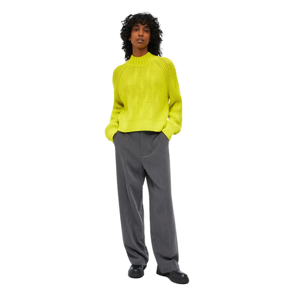 Object April Long Sleeve O-Neck Knit Patterned Pullover