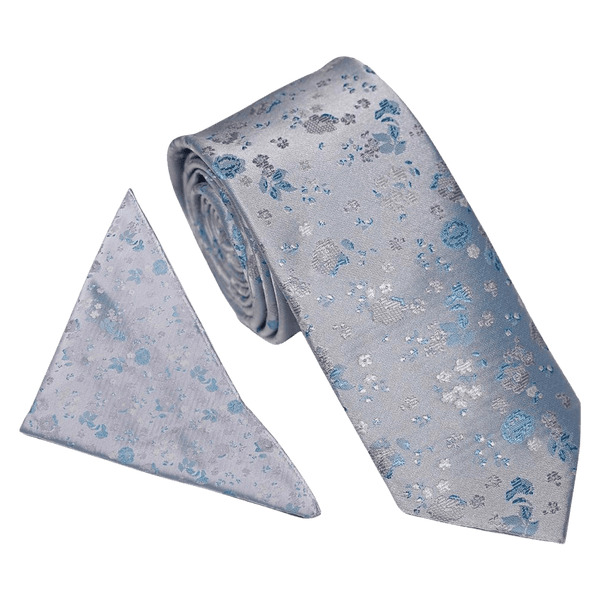 William Turner Occasion Woven Floral Tie and Pocket Square Set