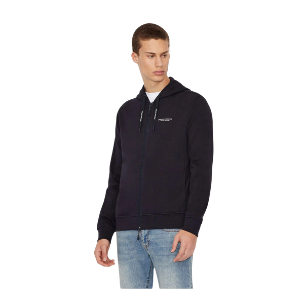 Armani Exchange Logo Zip Through Hoodie for Men