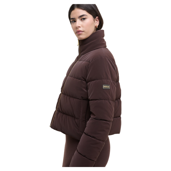 Barbour International Hudson Faux Velvet Puffer Jacket