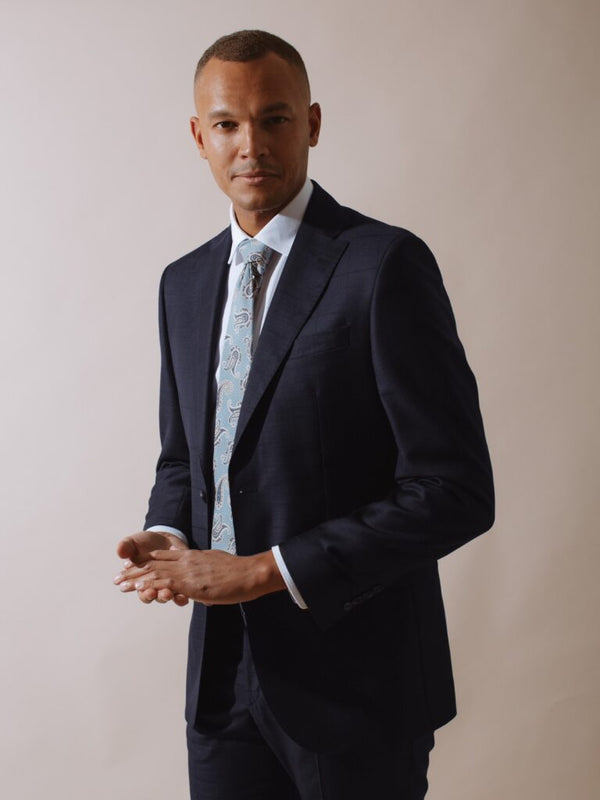 William David Premium Wool Check Suit