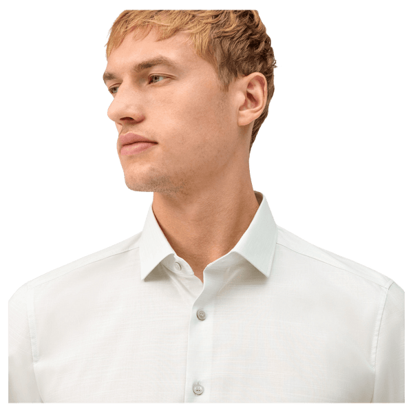 Olymp Linen Look Long Sleeve Formal Shirt
