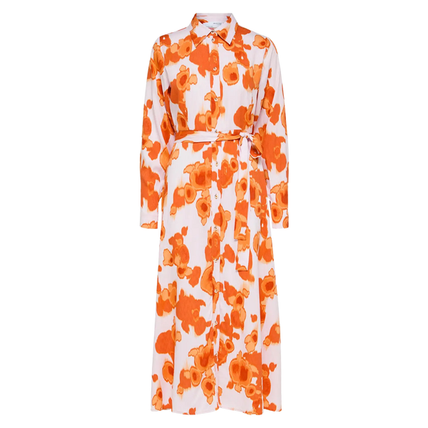 Selected Femme Nicolette Long Sleeve Shirt Dress
