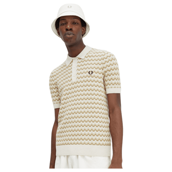 Fred Perry Boucle Jacquard Polo Shirt