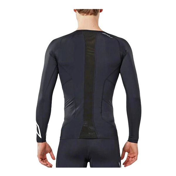 2XU Compression Long Sleeve Top for Men in Black