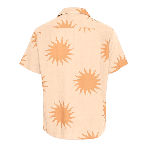 I Solid Short Sleeve Sun Print Shirt