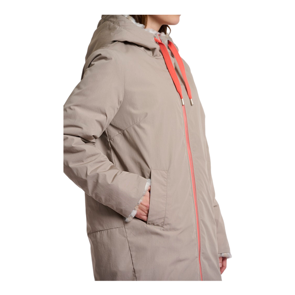 Rino & Pelle Javin Reversible Hooded Coat With Faux Fur Lining