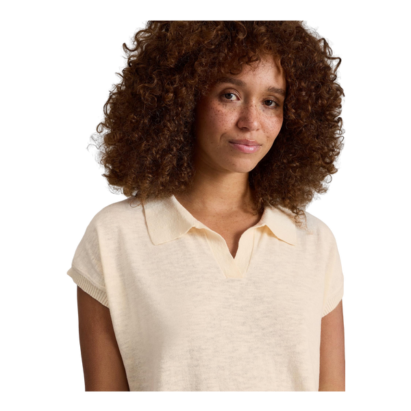 White Stuff Ginni Linen Polo Tee