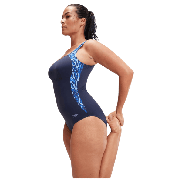 Speedo Shaping Printed LunaLustre One Piece Swimsuit for Women