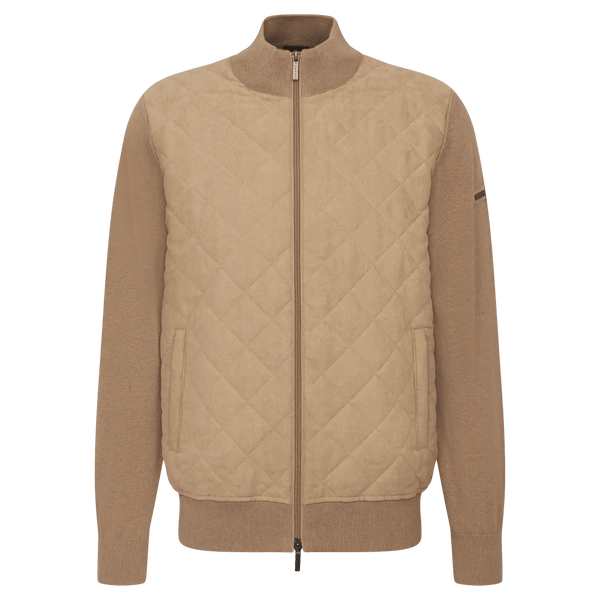 Bugatti Suede Effect Quilted Jersey Jacket