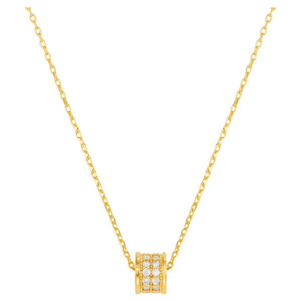 Orelia Jewellery Pave Rondel Thread Through Necklace