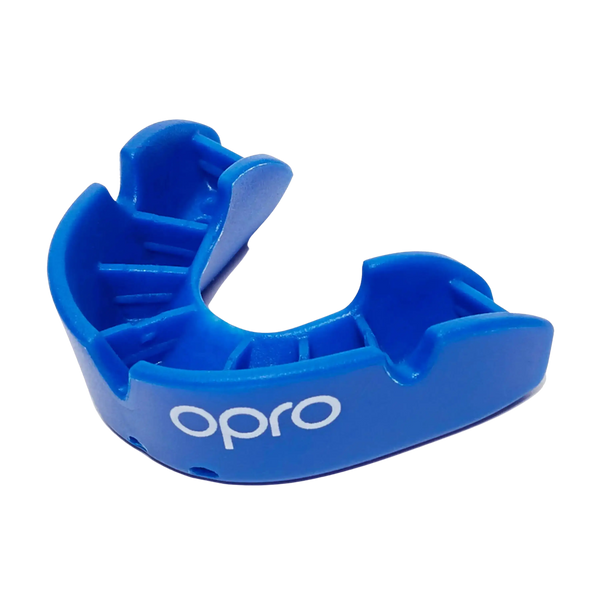Opro Bronze Mouth Guard for Adults and Juniors in Blue