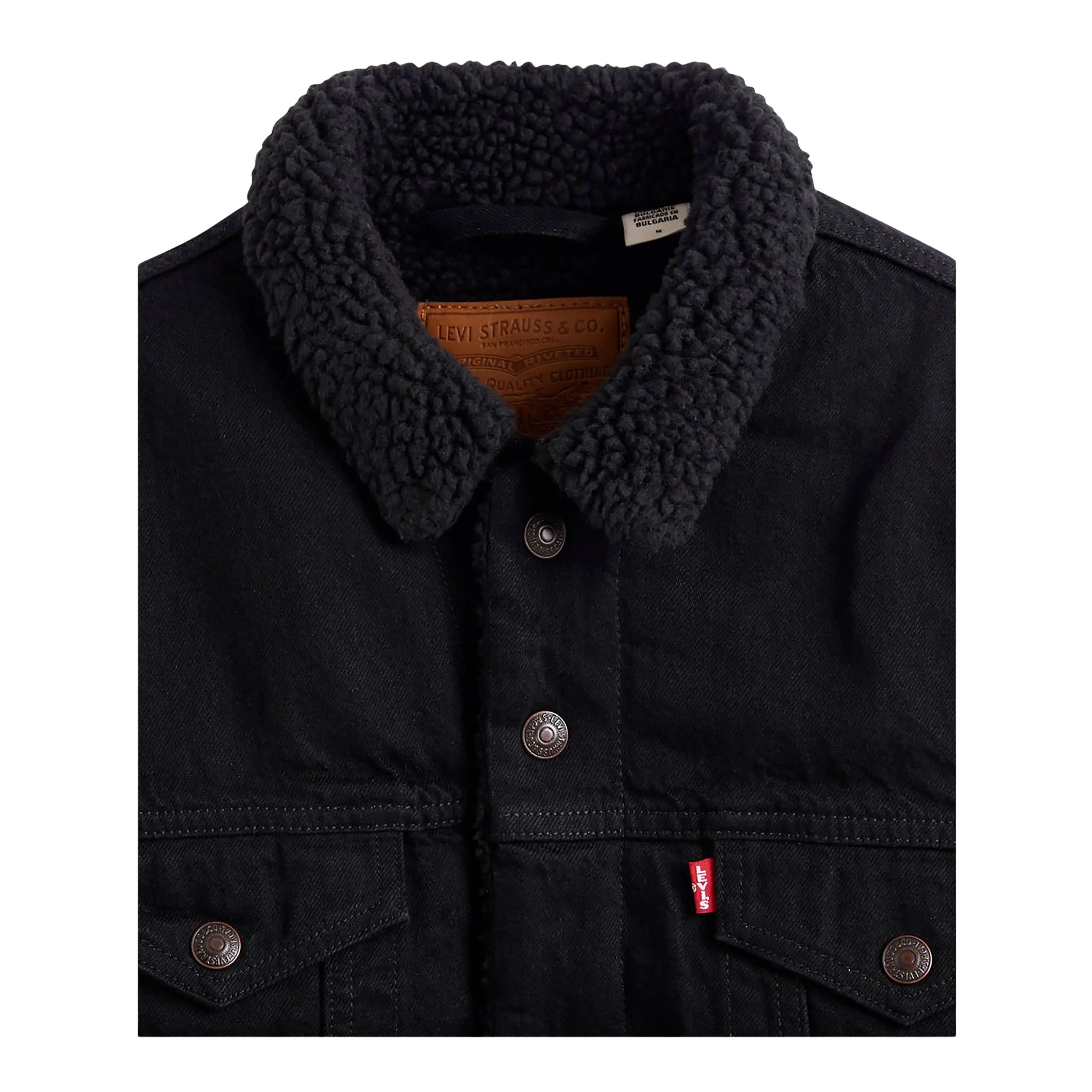 Levi's trucker jacket on sale mens black