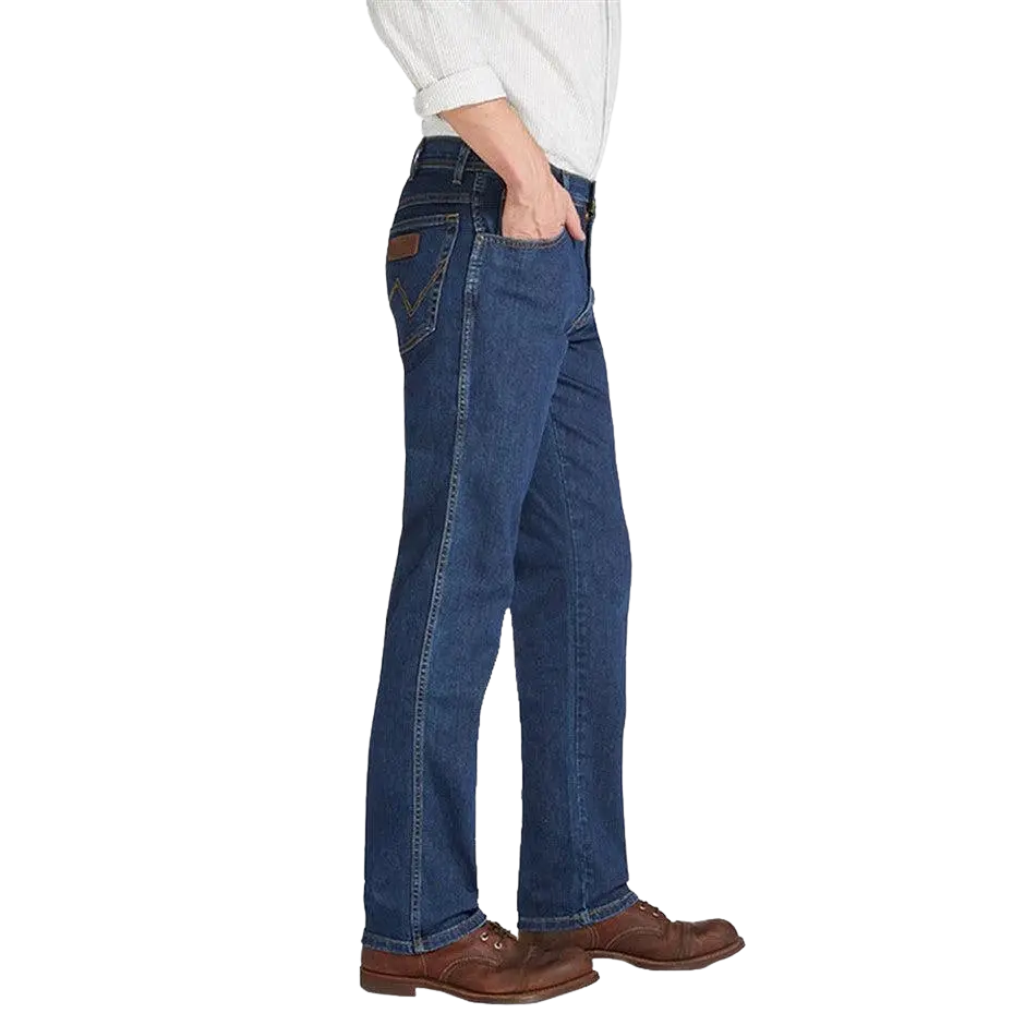 Wrangler Texas Stretch Jeans In Darkstone Coes