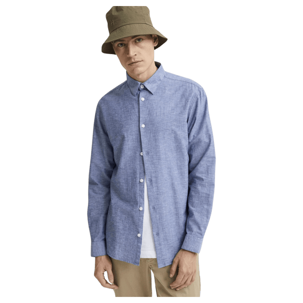Selected Linen Shirt Long-Sleeved Classic Shirt for Men
