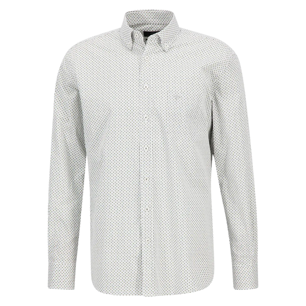 Fynch-Hatton Long Sleeve Flower Pattern Shirt for Men