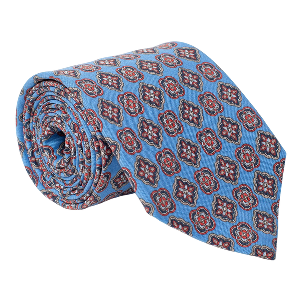 Golding Medallion Flower Print Tie
