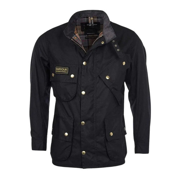 Barbour International Original Waxed Jacket for Men in Black