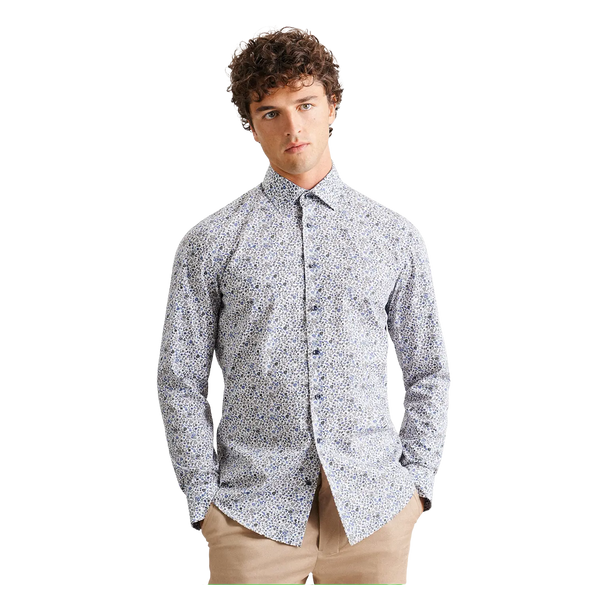 Seidensticker Long Sleeve Regular Fit Printed Shirt for Men
