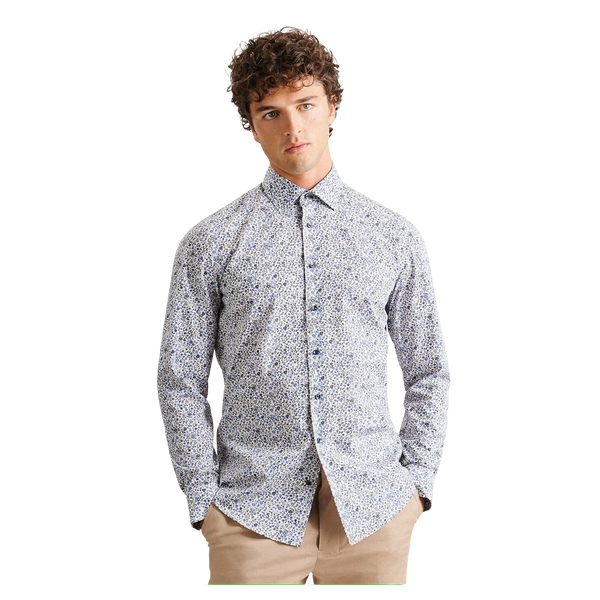 Seidensticker Long Sleeve Regular Fit Printed Shirt