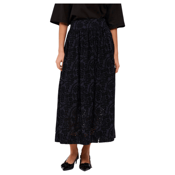 Object Broderie Anglaise Maxi Skirt for Women