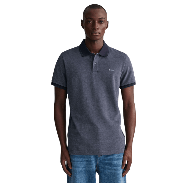 GANT Oxford Short Sleeve Pique Polo Shirt