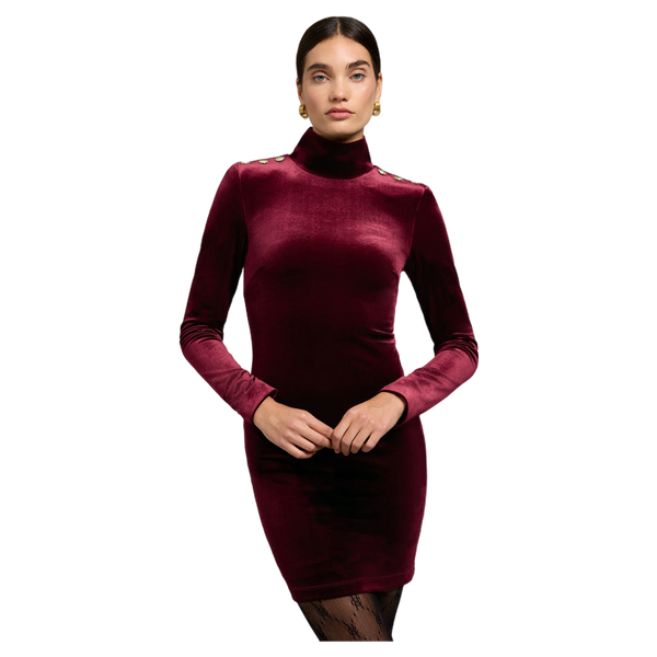 Holland Cooper Cara Velvet Mini Dress
