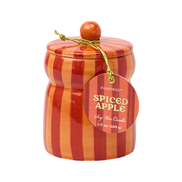 Paddywax Cabana 6.5oz Striped Candle