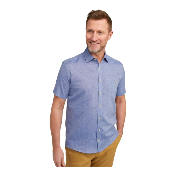 Double Two Linen/Cotton Short Sleeve Shirt