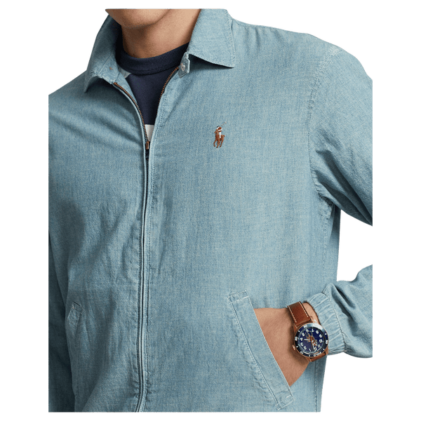 Polo Ralph Lauren Bayport Chambray Windbreaker Jacket