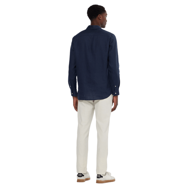 Scotch & Soda Long Sleeve Button Down Linen Shirt