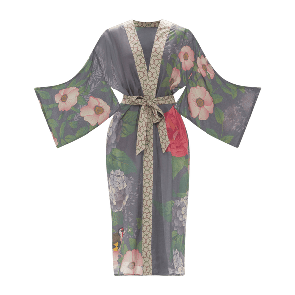 Powder Hedgerow Kimono Gown