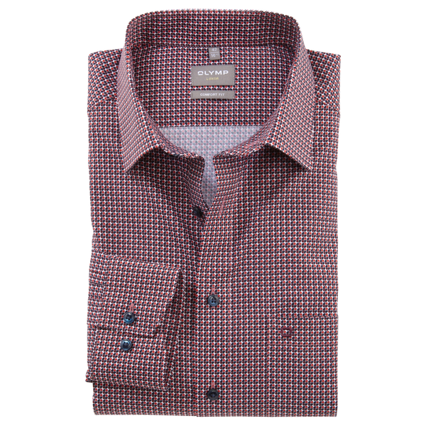 Olymp Formal Long Sleeve Print Shirt