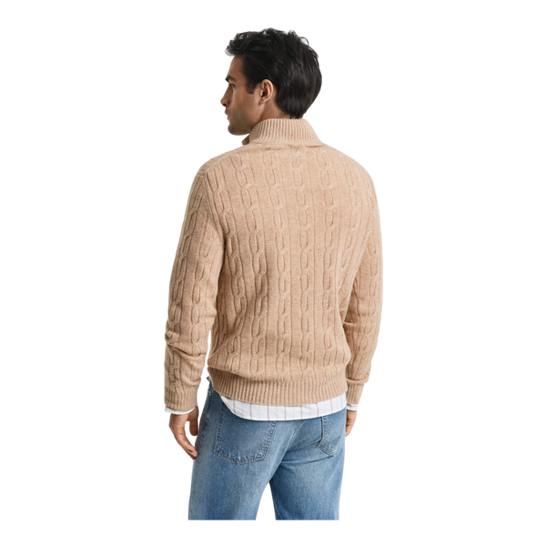 GANT Lambswool Cable Half Zip