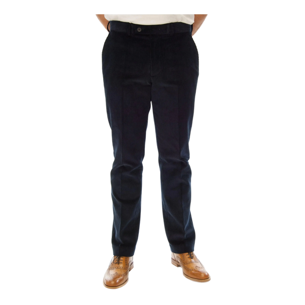 Bortoni Warwick Heavy Cord Trousers in Navy