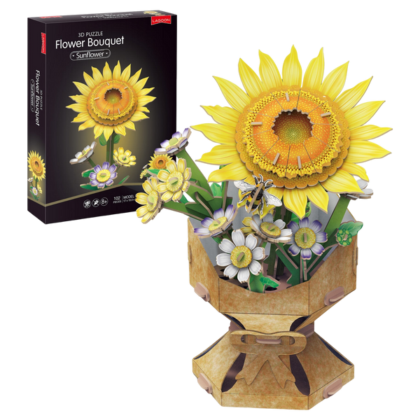 University Games Flower Bouquet - 3d Puzzle