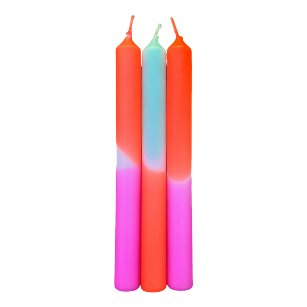 Pink Stories Dip Dye Neon Candle
