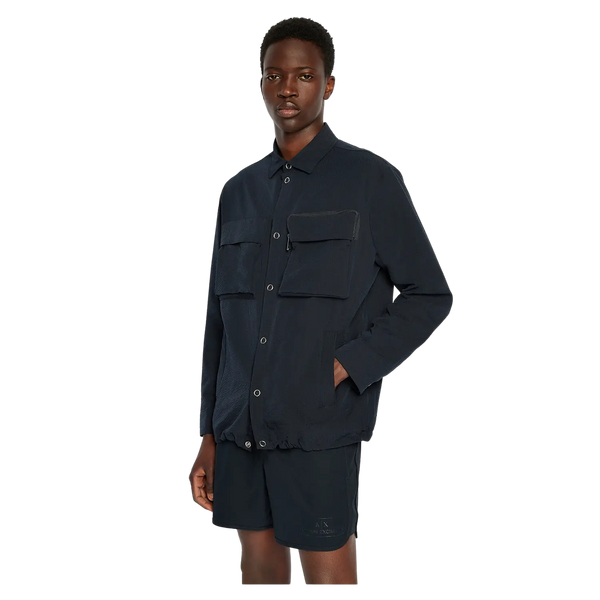 Armani Exchange Seersucker Overshirt for Men
