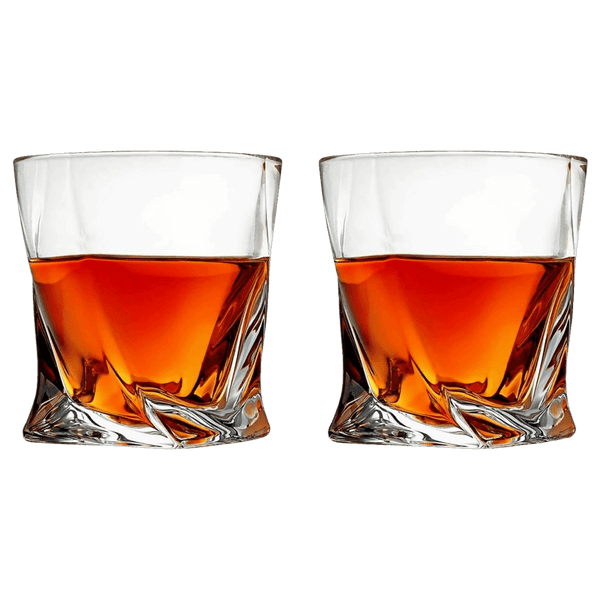 Uberstar Twisted Whisky Glasses - Set of Two
