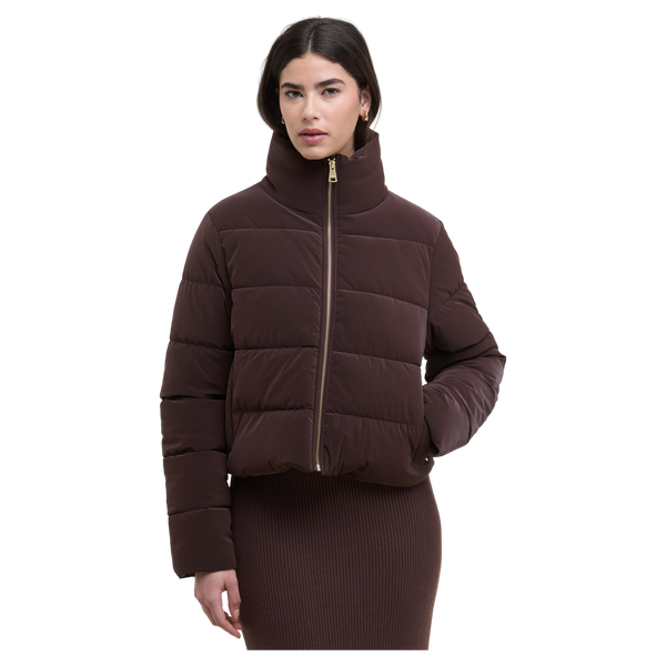 Barbour International Hudson Faux Velvet Puffer Jacket