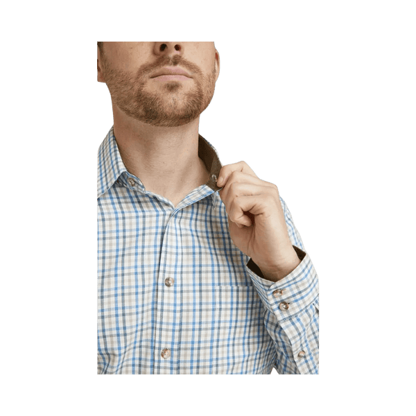 Double Two Brushed Cotton Check Long Sleeve Shirt