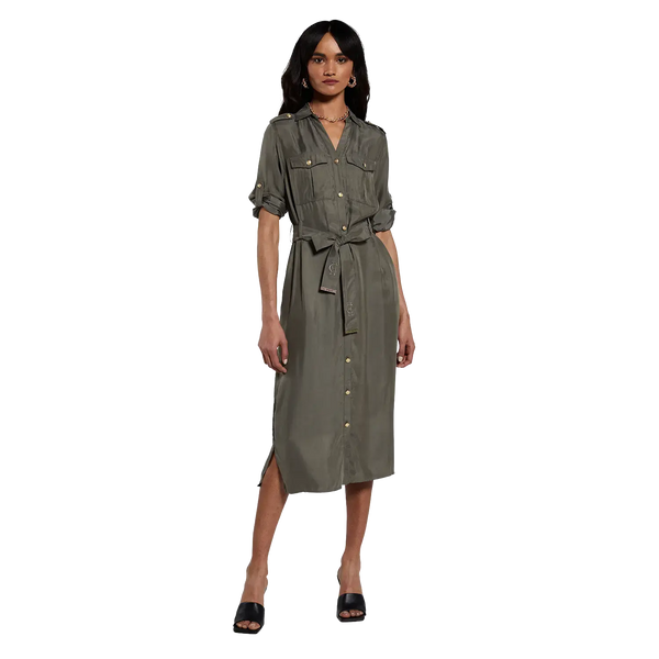 Holland Cooper Military Midi Dress for Women