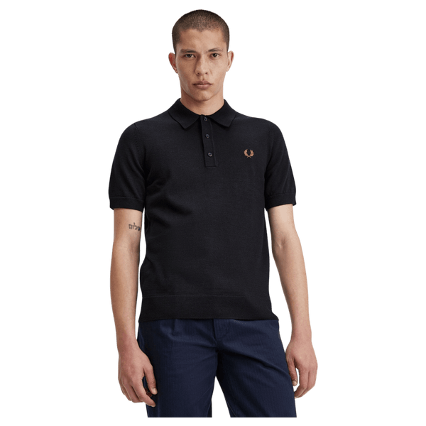 Fred Perry Short Sleeve Knitted Polo Shirt