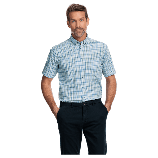 Giordano Short Sleeve Checked Shirt for Men