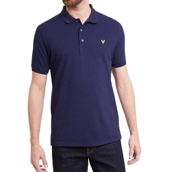 Lyle and Scott Plain Polo Shirt in Navy