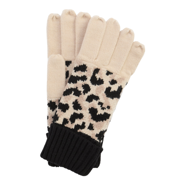 Barbour International Harley Leopard Gloves