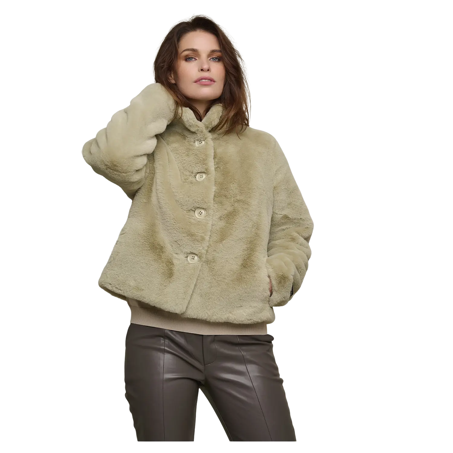 Womens faux hotsell fur jacket uk